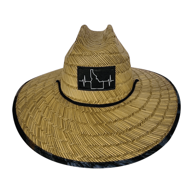 Idaho Straw, Sun Hat, River, Mens Straw Hat, Womens Straw Hat, Front Picture