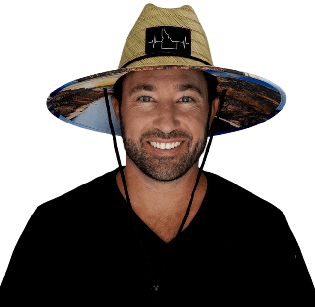 Idaho Straw, Sun Hat, River, Mens Straw Hat, Womens Straw Hat, Man In Straw Hat Picture