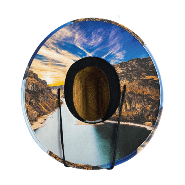 Idaho Straw, Sun Hat, River, Mens Straw Hat, Womens Straw Hat, Underbill Picture