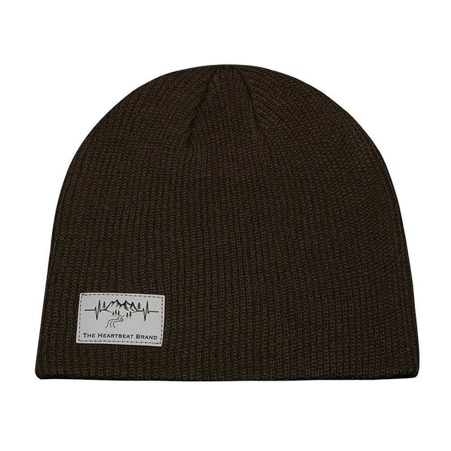 Mountains - Beanie - No Cuff - Chocolate