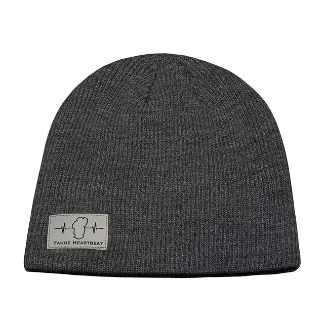 Mountains - Beanie - No Cuff - Gray
