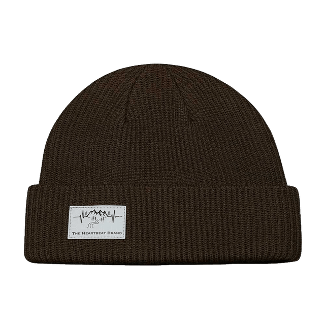 Mountains Beanie - Cuffed - Chocolate