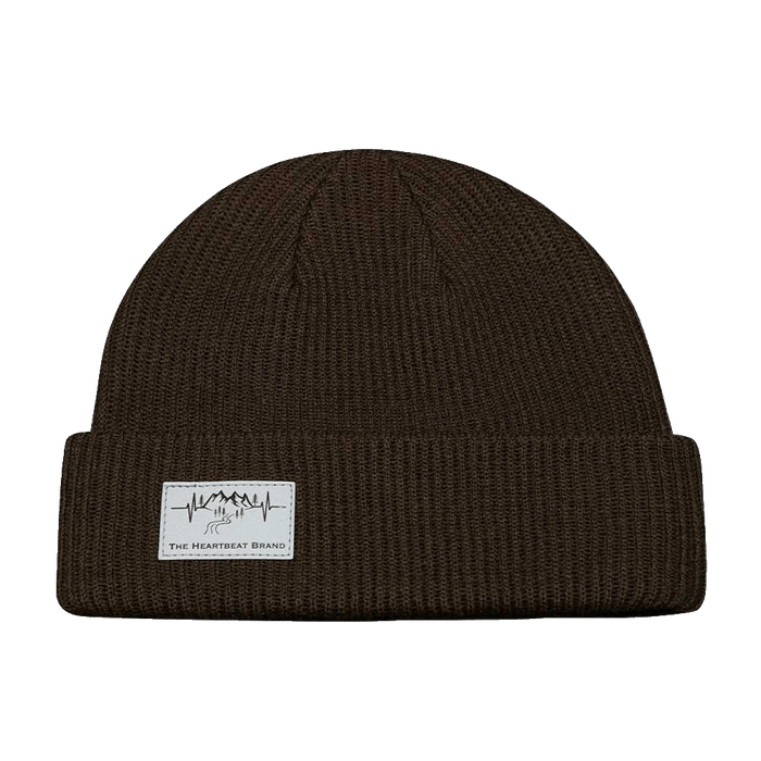 Mountains Beanie - Cuffed - Chocolate