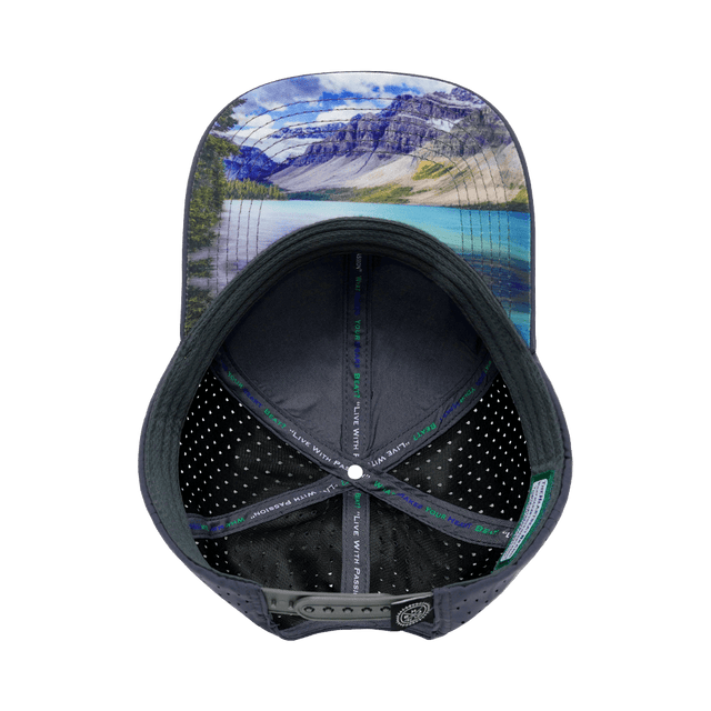 Mountains Hat, Baseball Hat, Snapback Hat, Cork, Charcoal, Mens Hat, Womens Hat, Underbill Picture