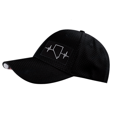 Nevada Hat, Athletiic Fit, Airmesh, Snapback Hat, Black, Mens Hat, Womens Hat, Side Picture