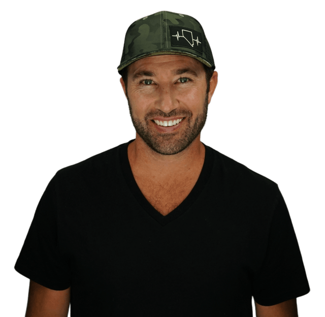 Nevada Hat, Baseball Hat, Snapback Hat, Green Camo, Black, Mens Hat, Womens Hat, Man in Hat Picture
