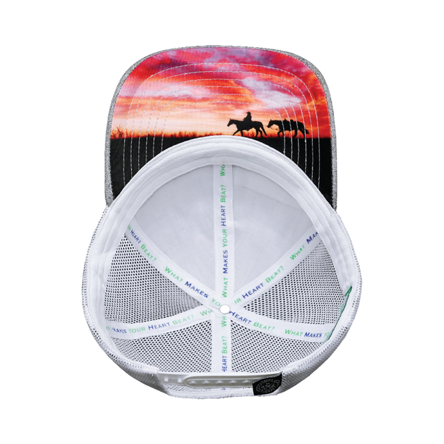 Nevada Hat, Low Profile, Snapback Hat, Heather Gray, White, Mens Hat, Womens Hat, Underbill Picture