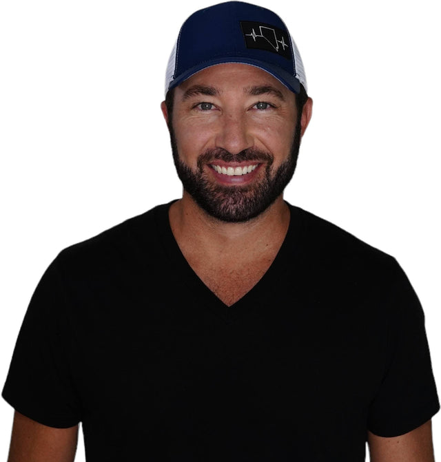 Nevada Hat, Low Profile, Snapback Hat, Navy, White, Mens Hat, Womens Hat, Man In Hat Picture