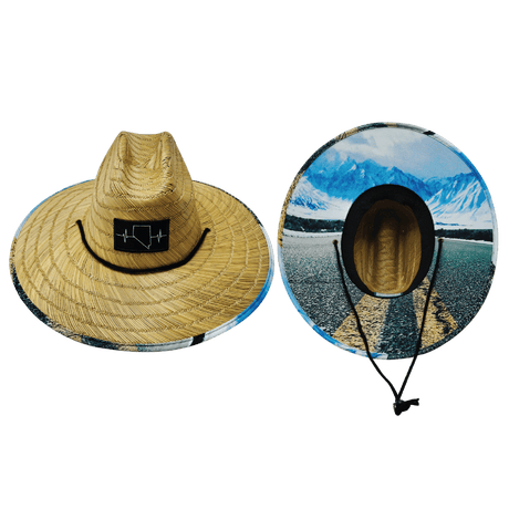 Nevada Straw, Sun Hat, Mountains, Mens Straw Hat, Womens Straw Hat, Main Picture