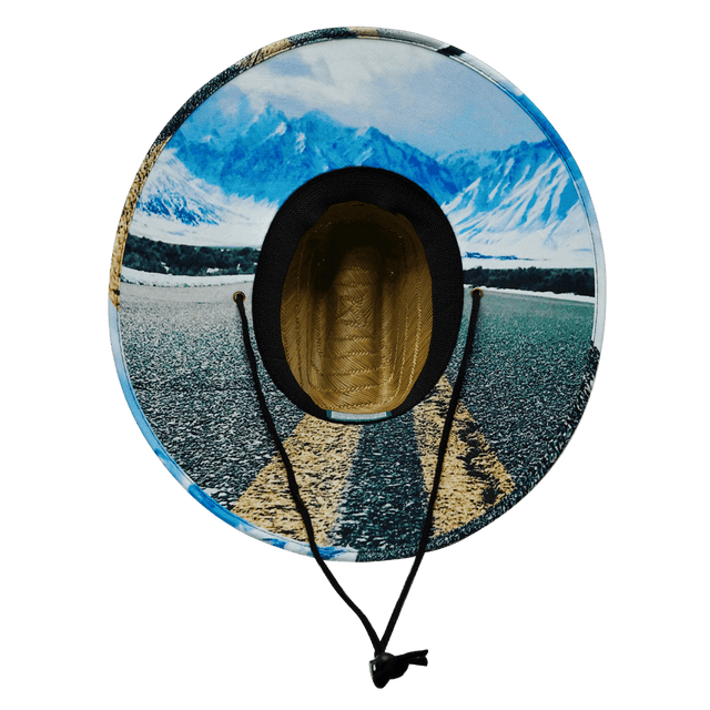 Nevada Straw, Sun Hat, Mountains, Mens Straw Hat, Womens Straw Hat, Underbill Picture