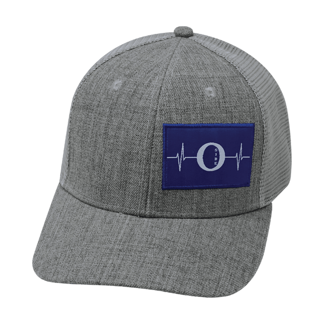 Oceanside Hat, Baseball Hat, Snapback Hat, Heather Gray, Gray, Mens Hat, Womens Hat, Front Picture