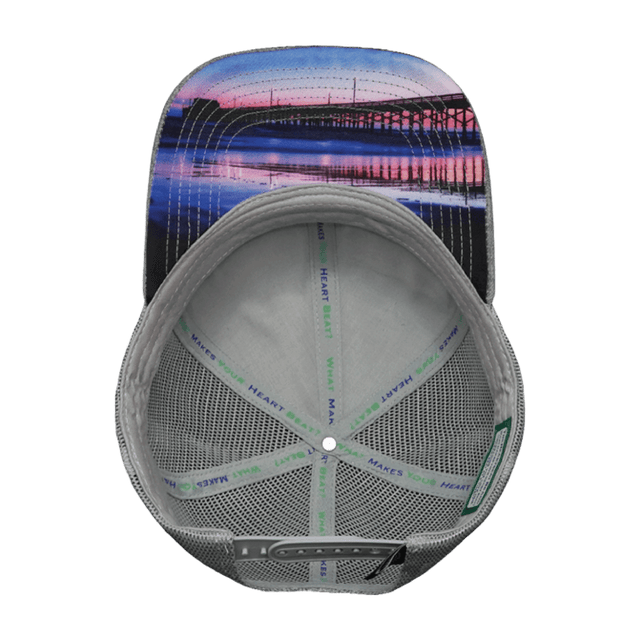 Oceanside Hat, Baseball Hat, Snapback Hat, Heather Gray, Gray, Mens Hat, Womens Hat, Underbill Picture