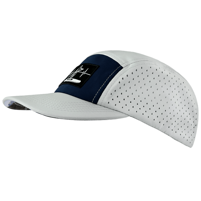 Paddle Board Hat, 5 Panel Hat, Snapback, Gray, Navy, Mens Hat, Womens Hat, Side Picture
