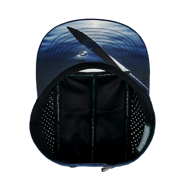 Paddle Board Hat, 5 Panel Hat, Snapback, Navy, White, Mens Hat, Womens Hat, Underbill Picture