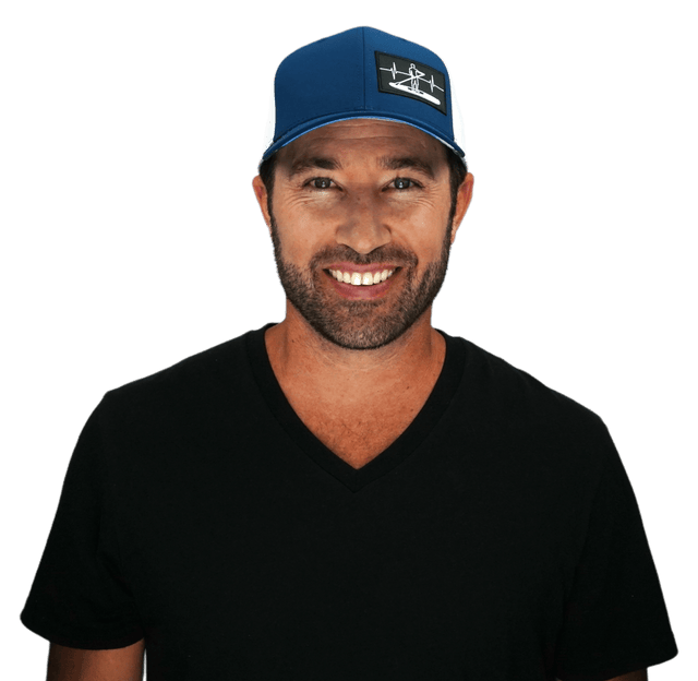 Paddle Board Hat, Baseball Hat, Snapback Hat, Navy, Gray, Mens Hat, Womens Hat, Man in Hat Picture