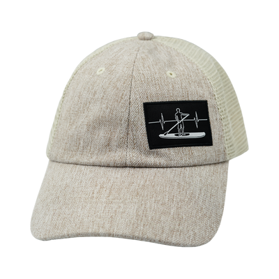 Paddle Board Hat, Dad Hat, Snapback, Sand Hemp, Sand, Mens Hat, Womens Hat, Front Picture