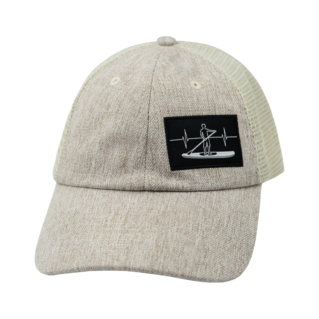 Paddle Board Hat, Dad Hat, Snapback, Sand Hemp, Sand, Mens Hat, Womens Hat, Front Picture