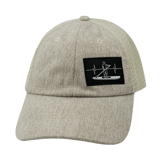 Paddle Board Hat, Dad Hat, Snapback, Sand Hemp, Sand, Mens Hat, Womens Hat, Front Picture