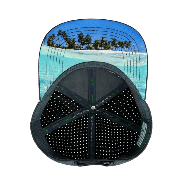 Paddle Board Hat, Flat Bill, Snapback Hat, Charcoal, Navy, White, Mens Hat, Womens Hat, Underbill Picture