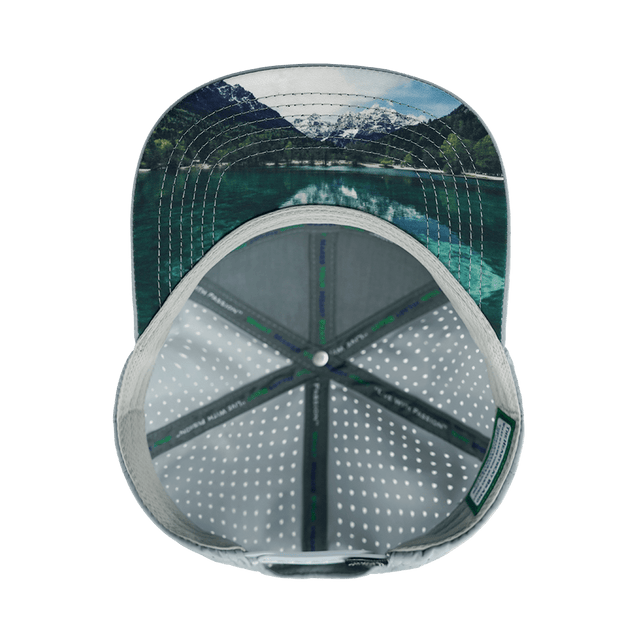 Paddle Board Hat, Flat Bill, Snapback Hat, Gray, Black, White, Mens Hat, Womens Hat, Underbill Picture