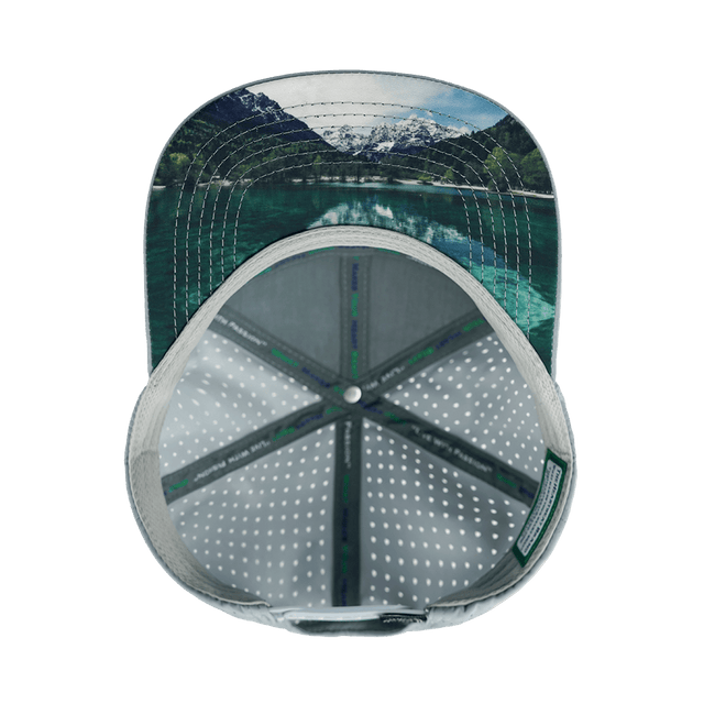 Paddle Board Hat, Flat Bill, Snapback Hat, Gray, Black, White, Mens Hat, Womens Hat, Underbill Picture