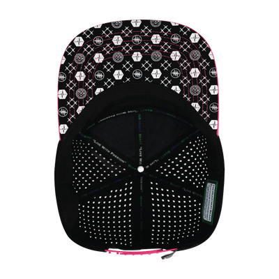 Pickleball Hat, Flat Bill, Snapback Hat, Neon Pink, White, Neon Blue Green, Black, Mens Hat, Womens Hat, Underbill Picture