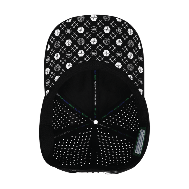 Pickleball Hat, Low Profile, Ponytail, Snapback Hat, Black, Mens Hat, Womens Hat, Underbill Picture