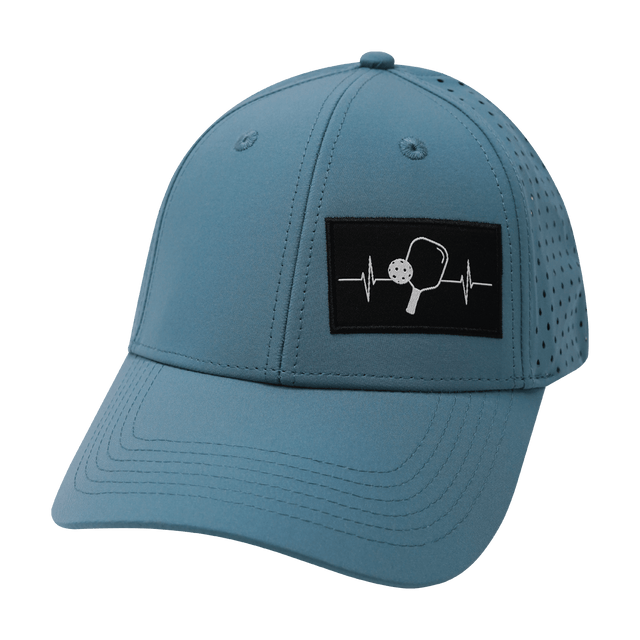 Pickleball Hat, Low Profile, Ponytail, Snapback Hat, Light Blue, Mens Hat, Womens Hat, Front Picture