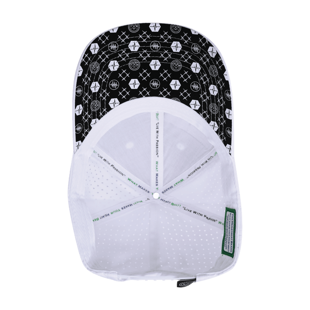 Pickleball Hat, Low Profile, Ponytail, Snapback Hat, White, Mens Hat, Womens Hat, Underbill Picture