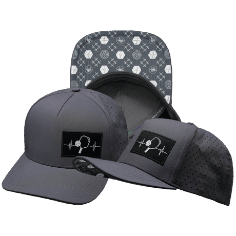 Pickleball Hat, Trucker Hat, Snapback Hat, Charcoal Gray, Mens Hat, Womens Hat, Main Picture