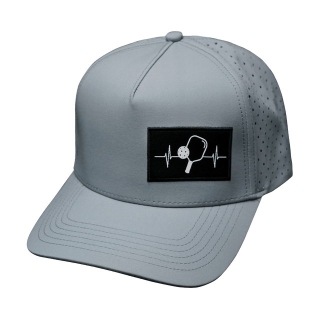 Pickleball Hat, Trucker Hat, Snapback Hat, Gray, Mens Hat, Womens Hat, Front Picture