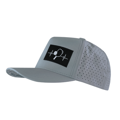 Pickleball Hat, Trucker Hat, Snapback Hat, Gray, Mens Hat, Womens Hat, Side Picture