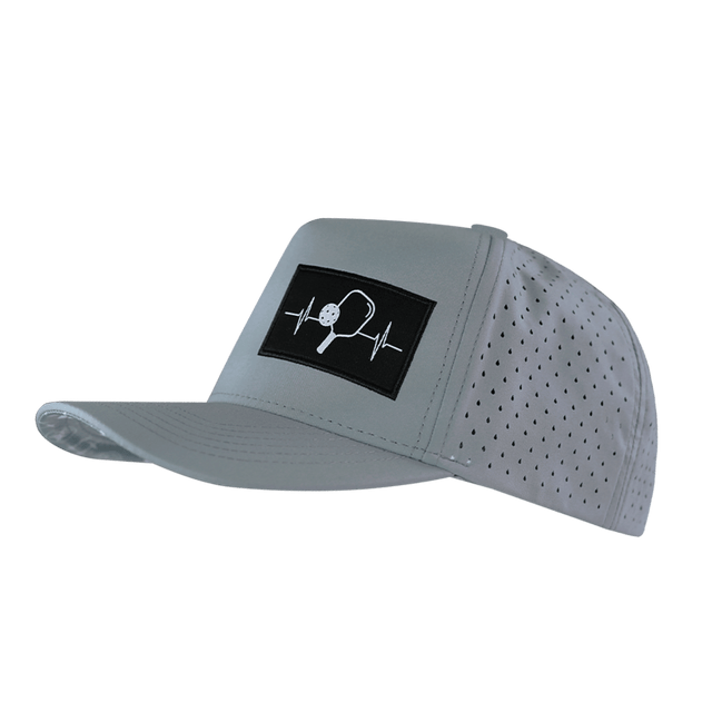 Pickleball Hat, Trucker Hat, Snapback Hat, Gray, Mens Hat, Womens Hat, Side Picture