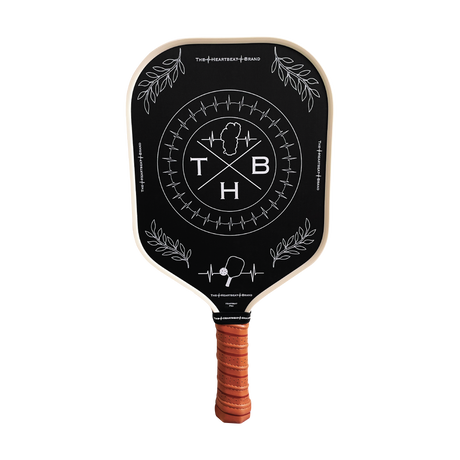 Pickleball Paddle, Heartbeat Pro,  Cream, Tan, Black, Front Picture