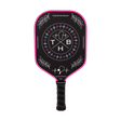 Pickleball Paddle, Heartbeat Pro, Neon Pink, Black, Front Picture