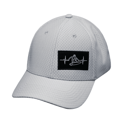 Surf Hat, Athletiic Fit, Airmesh, Snapback Hat, Gray, Mens Hat, Womens Hat, Front Picture