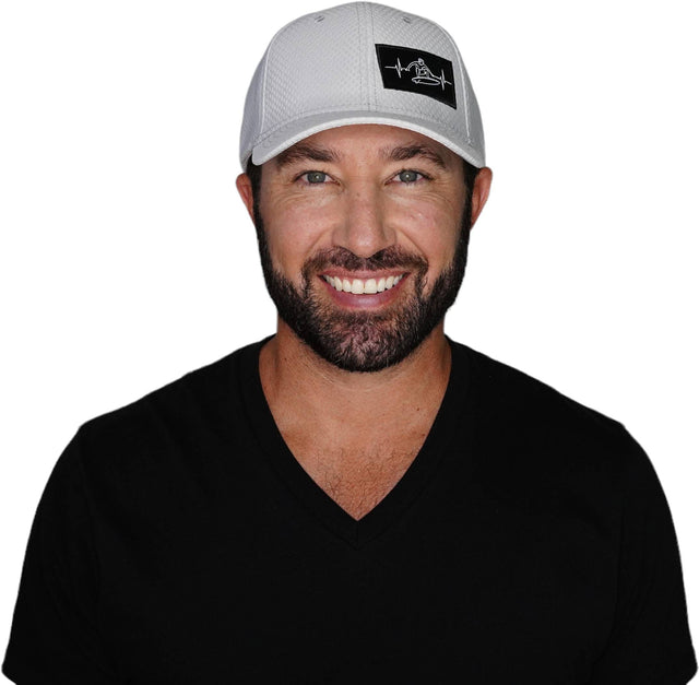 Surf Hat, Athletiic Fit, Airmesh, Snapback Hat, Gray, Mens Hat, Womens Hat, Man In Hat Picture