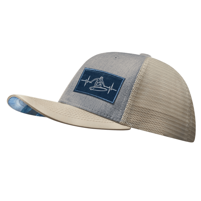 Surf Hat, Baseball Hat, Snapback Hat, Cream, Gray, Mens Hat, Womens Hat, Side Picture