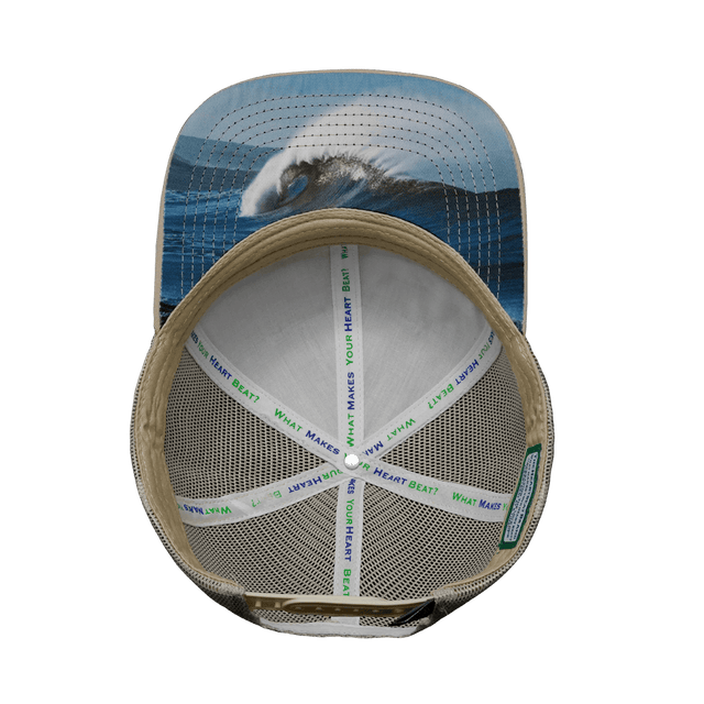 Surf Hat, Baseball Hat, Snapback Hat, Cream, Gray, Mens Hat, Womens Hat, Underbill Picture