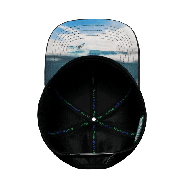 Surf Hat, Baseball Hat, Snapback Hat, Green Camo, Black, Mens Hat, Womens Hat, Underbill Picture