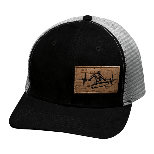 Surf Hat, Baseball Hat, Snapback Hat, Suede, Black, Gray, Mens Hat, Womens Hat, Front Picture