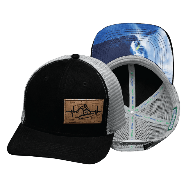 Surf Hat, Baseball Hat, Snapback Hat, Suede, Black, Gray, Mens Hat, Womens Hat, Main Picture