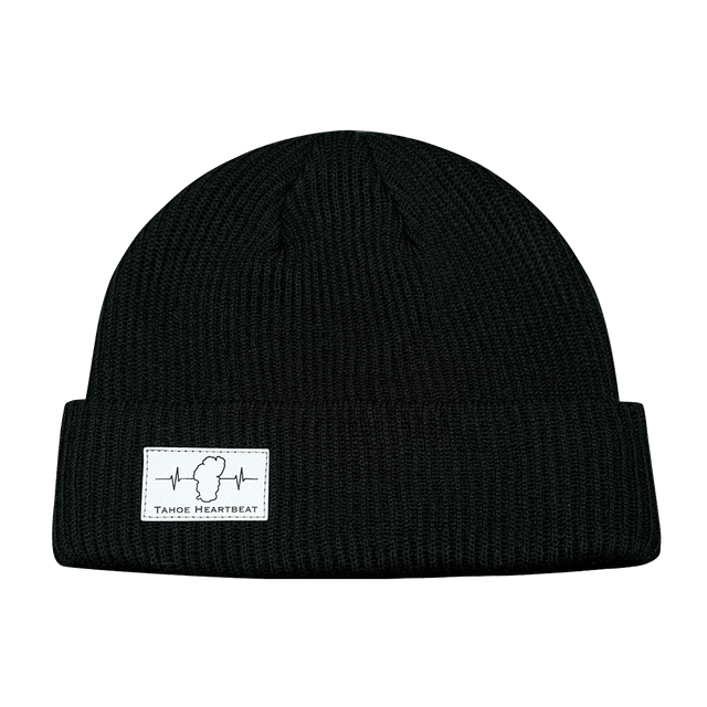 Tahoe Beanie, Cuffed Beanie, Black, Mens Beanie, Womens Beanie, Front Picture
