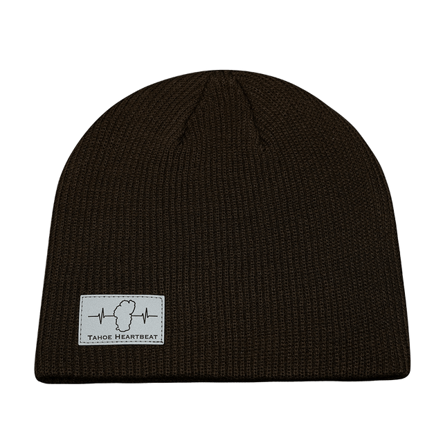Tahoe Beanie, No Cuff Beanie, Chocolate, Mens Beanie, Womens Beanie, Front Picture