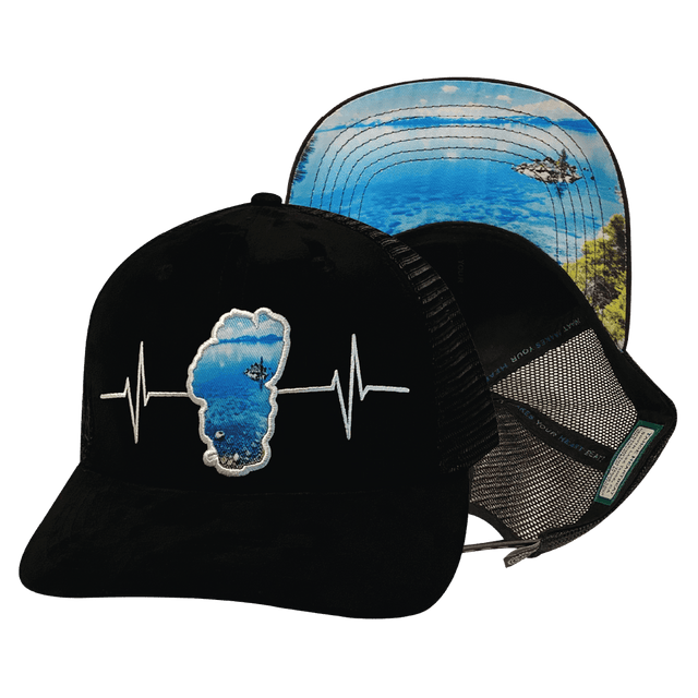 Tahoe Hat, Baseball Hat, Snapback Hat, Suede, Black, Glass, Mens Hat, Womens Hat, Main Picture