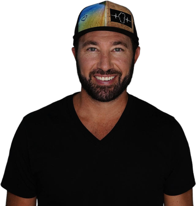Tahoe Hat, Baseball Hat, Snapback Hat, Cork Hybrid, Black, Bliss, Mens Hat, Womens Hat, Man In Hat Picture