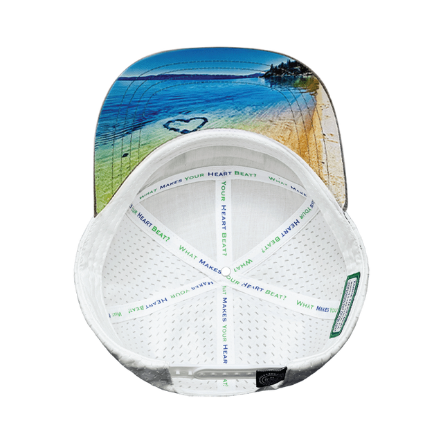 Tahoe Hat, Flat Bill, Snapback Hat, Corduroy, Charcoal, Light Blue, White, Mens Hat, Womens Hat, Underbill Picture