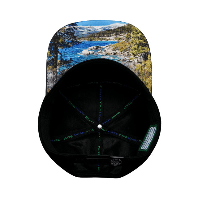 Tahoe Hat, Flat Bill, Snapback Hat, Cork, Navy, Gray, Black, Mens Hat, Womens Hat, Underbill Picture