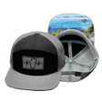 Tahoe Hat, Flat Bill, Snapback Hat, Gray, Black, Charcoal, Mens Hat, Womens Hat, Main Picture