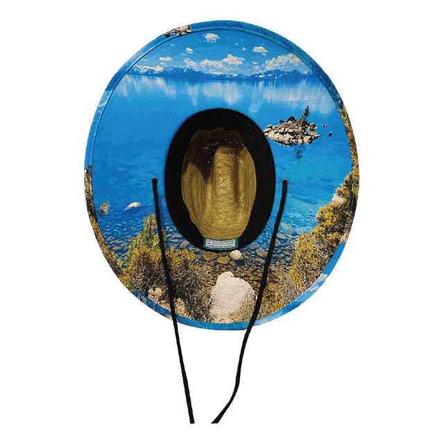 Tahoe Straw, Sun Hat, Glass, Mens Straw Hat, Womens Straw Hat, Underbill Picture